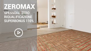 ZEROMAX RADIANTE A PAVIMENTO a zero spessore ideale per la RISTRUTTURAZIONE [upl. by Luemas]