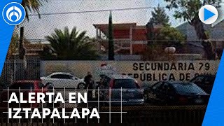 Alerta por drogas y armas en secundarias de Iztapalapa [upl. by Aerdnat]