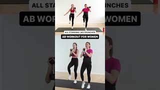 Standing Ab Workout for Women NO Crunches shorts standingworkout standingabs [upl. by Cacie]