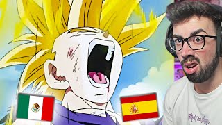 ESPAÑOL REACCIONA A DRAGON BALL LATINO vs ESPAÑOL 💥 TRANSFORMACION GOHAN 😱 [upl. by Osyth]