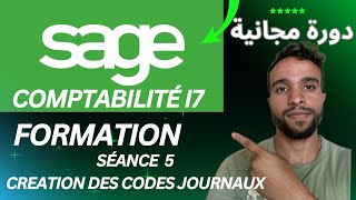 Formation sage comptabilité séance 5 création des codes journaux [upl. by Noyes]