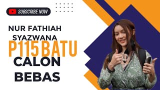 NUR FATHIAH SYAZWANA SHAHARUDIN CALON PARLIMEN BATU PRU 15  CALON BEBAS [upl. by Butte]