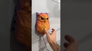 The most beautiful owl 3D print with wings made out if light  🦉 🪽 💡 [upl. by Issej]