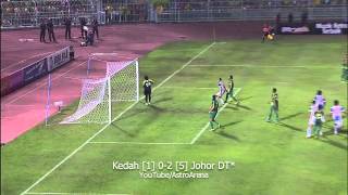 Piala FA 2014 Kedah 1 02 5 Johor DT 18214 [upl. by Nnaaras]