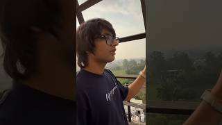 Itni Upar Tanki per Chadh gai😱 souravjoshivlogs vlog funny shorts [upl. by Aikrahs770]