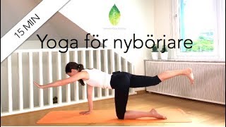 15 min yoga för nybörjare  Annas yoga studio [upl. by Gnuhn]