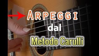 📺Lezione di chitarra classica arpeggi metodo Carulli [upl. by Gifford]