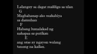 Gloc 9  Takip Silim Feat Regine VelasquezAlcasid Lyrics And Chords On Screen [upl. by Audette754]