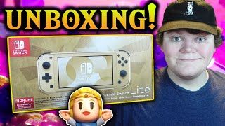 Nintendo Switch Lite HYRULE EDITION Unboxing  The Best Switch Lite Model Yet [upl. by Selinski727]