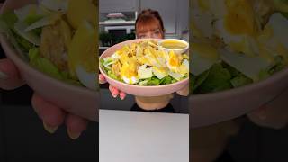 Authentique recette de la Salade César au plus proche ✨summer recipe food cooking [upl. by Binny]