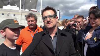 Meeting Bono In Salt Lake City  RiceEccles Stadium Utah  May 24 2011 [upl. by Hewet]