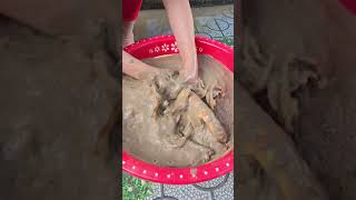 Whats in the mud 😲👟😲 Oddly satisfying asmr viral shorts [upl. by Paulie245]