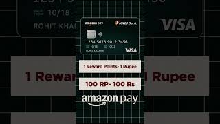 features of icici amazon pay credit card budgetingtips stockmarket financeplanning credit cards [upl. by Nirrac]