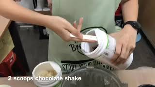 Cara membuat Herbalife Shake banana oats How to Make Herbalife Shake banana oats [upl. by Oba342]