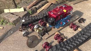 homemade tracked vehicle part 1 how motorcycle clutch work how gearbox work [upl. by Ennasus]