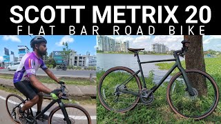 Scott Metrix 20 Malayalam Review  Flat Bar Road Bike [upl. by Beuthel477]