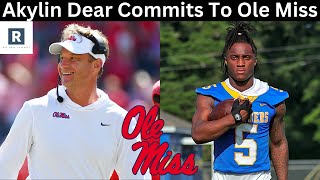 Akylin Dear Commit To Ole Miss  Ole Miss Football Recruiting News [upl. by Taber]