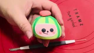 Coco melon Theme 3rd Birthday Cake​⁠ in Pink with FondantCakeJoyangsvlogjy4tf [upl. by Ennayt]