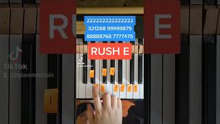 Easiest RUSH E Piano Tutorial Ever [upl. by Ebarta]