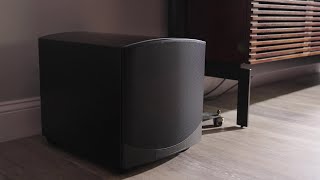 GoldenEar ForceField 40 powered subwoofer  Crutchfield [upl. by Ezarra]