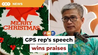 ‘In Sarawak we celebrate everything’ GPS rep’s speech wins praises [upl. by Lewej]