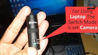 How to connect Boya M1 microphone to pc and configure settings [upl. by Milli]