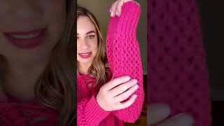 Oversized Crochet Hoodie In French Fuchsia by White Birch  Sm thru 3X prettyinpink boutique [upl. by Hannahoj870]