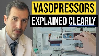 Vasopressors Explained Clearly Norepinephrine Epinephrine Vasopressin Dobutamine [upl. by Jorgenson]