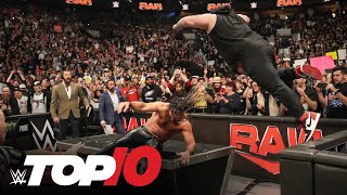 Top 10 Monday Night Raw moments WWE Top 10 Oct 21 2024 [upl. by Nahtnaoj]