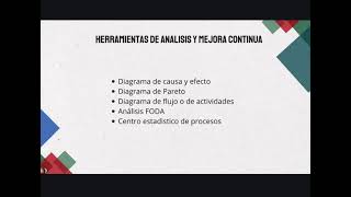 Procesos industriales etapas herramientas de análisis y mejora continua [upl. by Sharai322]