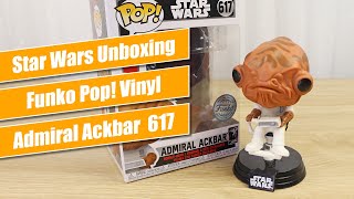 Funko Pop Vinyl Special Edition Admiral Ackbar 617  Star Wars Unboxing [upl. by Enylrac]