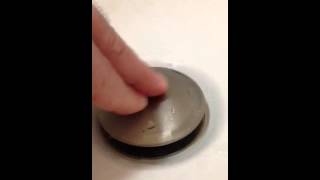 Bath tub drain repair Kohler toe push [upl. by Anirt577]