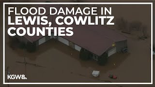 Flooding and landslides wreak havoc on Lewis Cowlitz counties [upl. by Athalia]