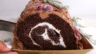 Easy Cake Mix Yule Log [upl. by Alduino]