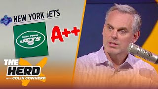 Broncos and Jets highlight Colins 2022 NFL Draft grades  NFL  THE HERD [upl. by Ynnod]