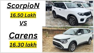 2024 Kia Carens vs Mahindra ScorpioN💥Base model Detailed Comparison under 16 lakhs [upl. by Yznel]