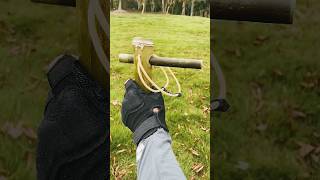 Incredible Slingshot Bamboo diy at Home diy slingshot bambooshoot nature survivalskills 4k [upl. by Ykvir]