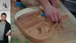 How to Stain a Basswood Guitar [upl. by Nosylla]