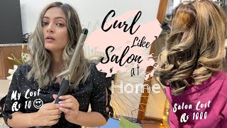 Got Salon like Beach Waves at home Using Ikonic Professional Curler  Mahima Giri [upl. by Alyam]