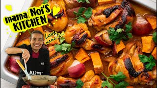 Coconut Sweet Chilli Chicken Tray Bake  Marions Kitchen [upl. by Blus]