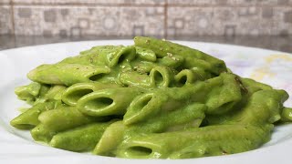 Creamy Spinach Pasta  Green Pasta [upl. by Winston]