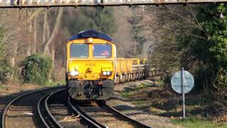 freight movements at Cosham station 20032022 [upl. by Sparky]