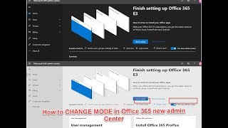 How to Change Dark mode and Light Mode in Office 365  New admin Center [upl. by Eberle]