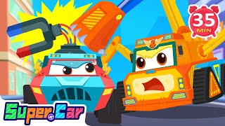 Rescue Cars Cartoons  The Super Magnet Car  Digger Cartoons  Car Songs  Kids Cartoons [upl. by Westmoreland]