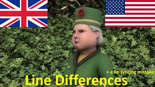 Jitters and Japes UK and US Line Differences  a lip syncing mistake in the US dub [upl. by Idnew932]