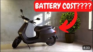 OLA S1 Battery replacement Cost  Days  Procedure  Customer satisfaction [upl. by Klinges422]