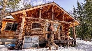 Where Ive Been for the Last 2 Months  I Install New Windows in my Off Grid Log Cabin Home Again [upl. by Romola915]