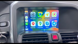 Дооснащение Carplay Android Auto для Volvo XC60 2016 [upl. by Abbotsen]