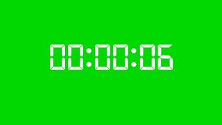 stopwatch green screen digital workout clock [upl. by Kassi106]