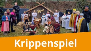 Krippenspiel 2021  Die Weihnachtsgeschichte aus Dudenhofen [upl. by Ahsenrac]